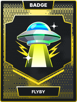 FLYBY Kick badge, Legendary collectible card