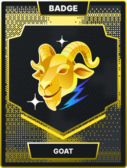GOAT Kick badge, Legendary collectible card